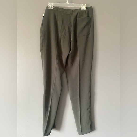 Classic Workwear Pants AMERICAN Vintage Olive Green Dress Pants Trousers - Picture 5 of 14